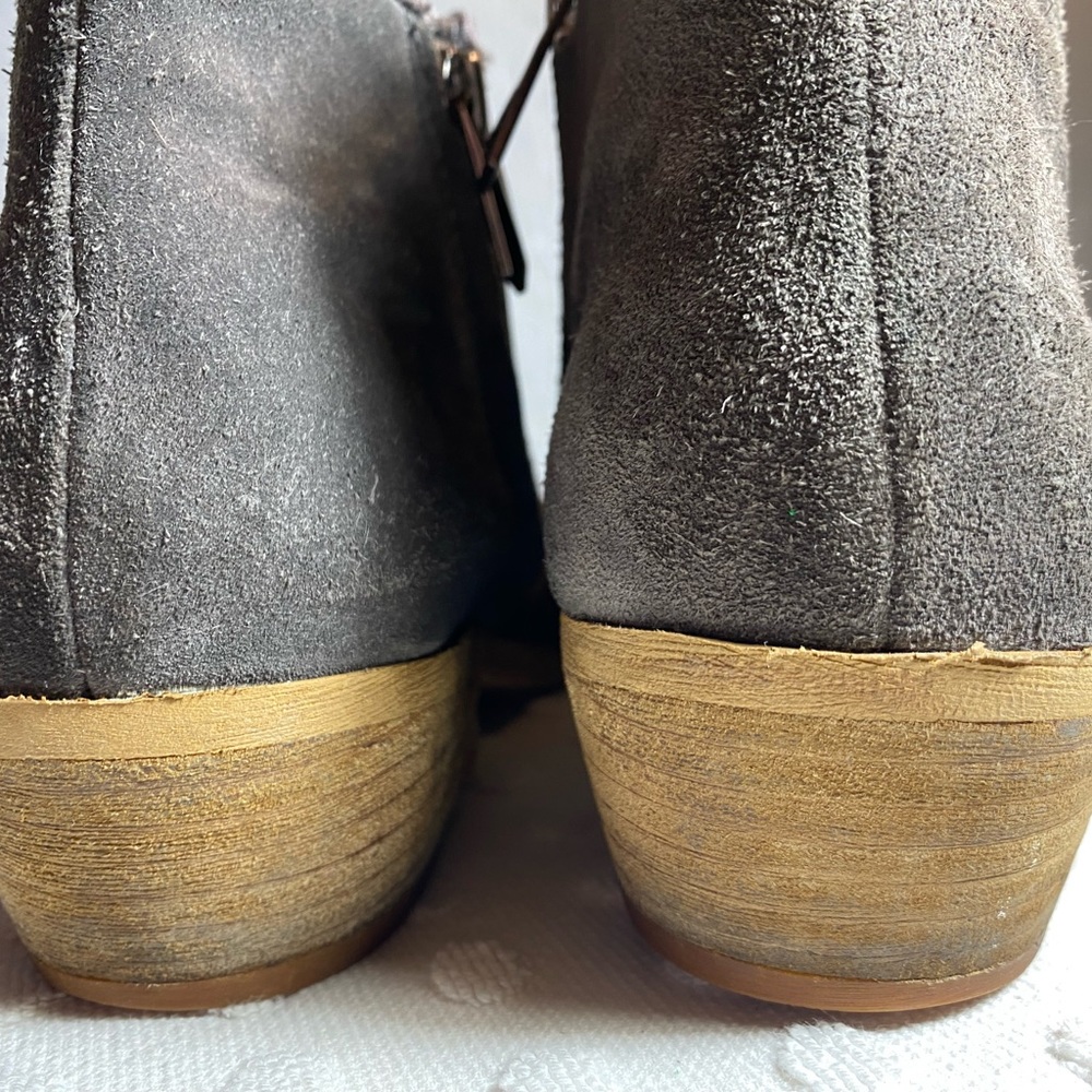 Sam Edelman Grey Mercer Suede Booties - Picture 4 of 16